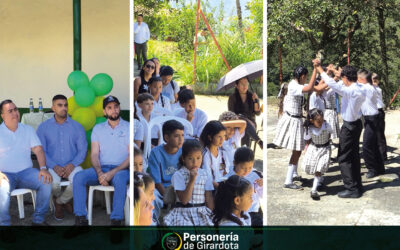Niños de la Institución Educativa Manuel José Sierra sede rural la Mata, vuelven a estudiar en condiciones dignas